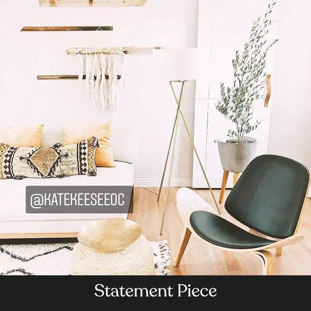 Alt view image 7 of 7 - Brightech Jaxon LED Floor lamp, Modern Lamp for Living Rooms & Offices, Tall Lamp with Contemporary Drum Shade, Gold Tripod Standing Lamp for Bedroom Reading, Great Living Room Decor - Brass