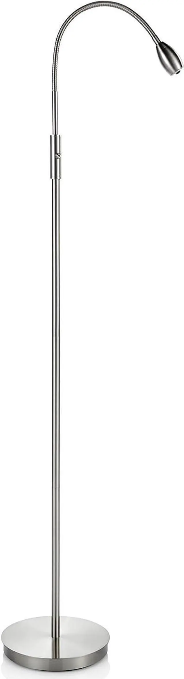 Main image of 402071-15, FOCUS Adjustable Beam LED Floor Lamp,Metal, Nickel