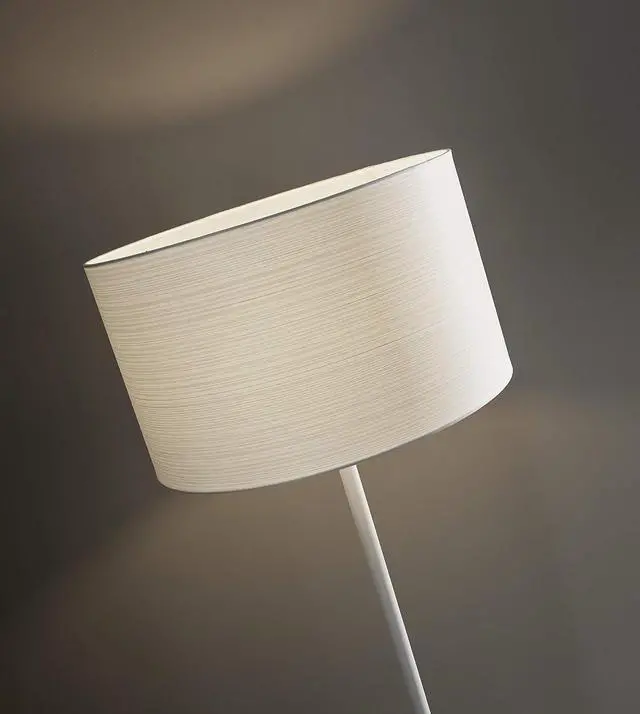 Alt view image 3 of 6 - Adesso 6237-02 Oslo Floor Lamp  Corrosion Resistant, Scratch Proof, White Matte Finish Lighting Equipment with Metal Body. Tools & Home Improvement,Matte White