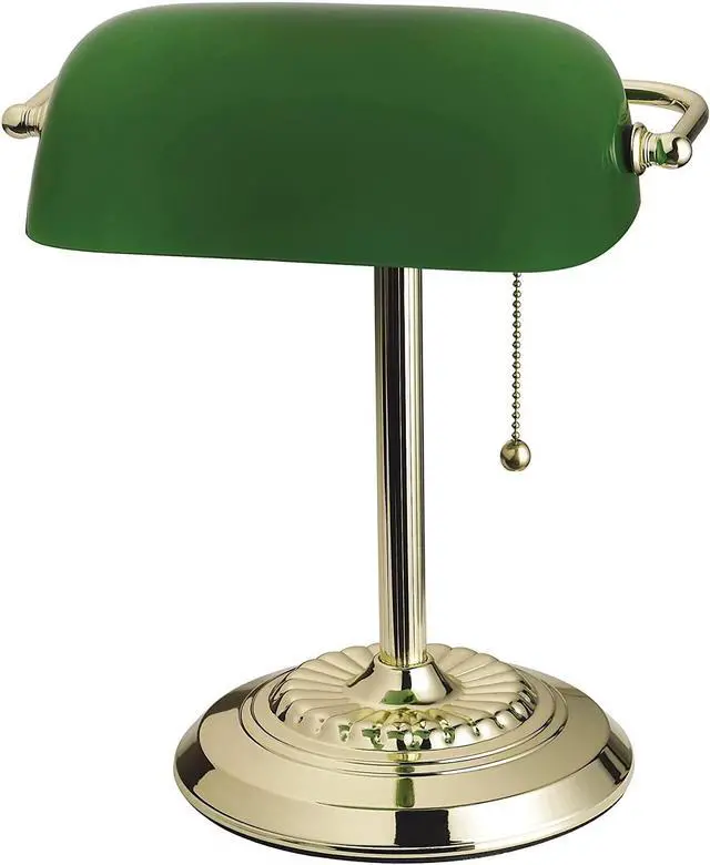 Main image of Catalina Lighting Traditional Desk Lamp, Green, Smart Home Capable for Home Office, Dorm, Apartment, Corded with Adjustable Lighting