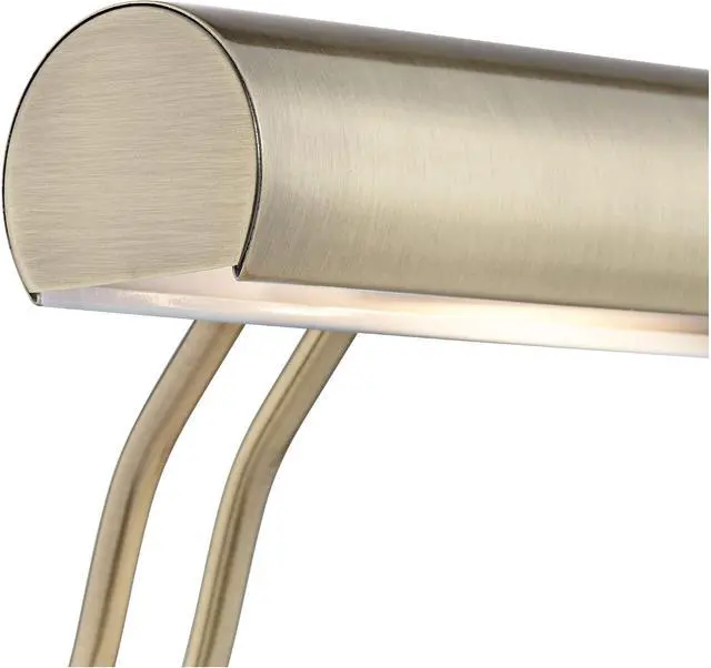 Alt view image 3 of 7 - Regency Hill Traditional Piano Banker Desk Lamp 12" High Antique Brass Gold Metal Shade Adjustable Arm Decor for Living Room Bedroom House Bedside Nightstand Home Office Reading Family