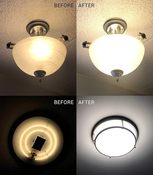 Alt view image 5 of 7 - 5.82" LED Light Engine 6.73" Overall Ceiling Fan Light Replacement