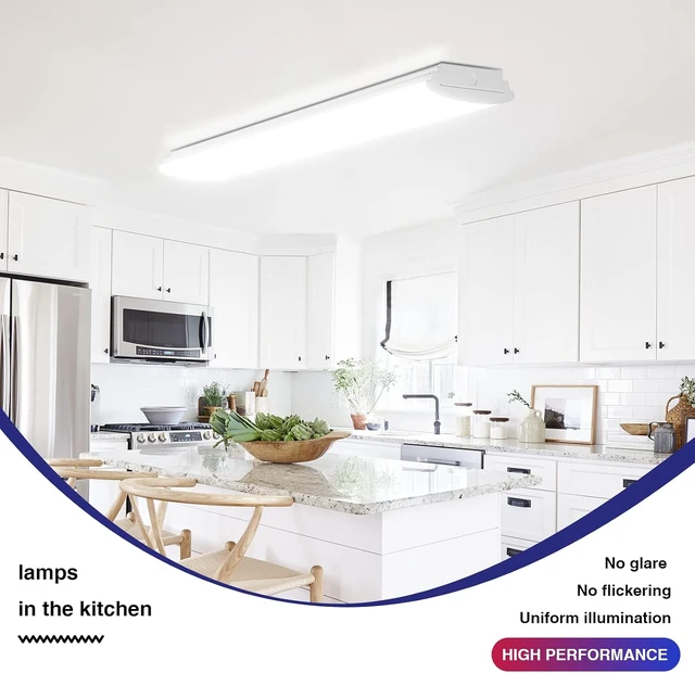 Alt view image 6 of 7 - ANTLUX 4FT LED Wraparound Light Fixture 40W 4000K, 4 Pack