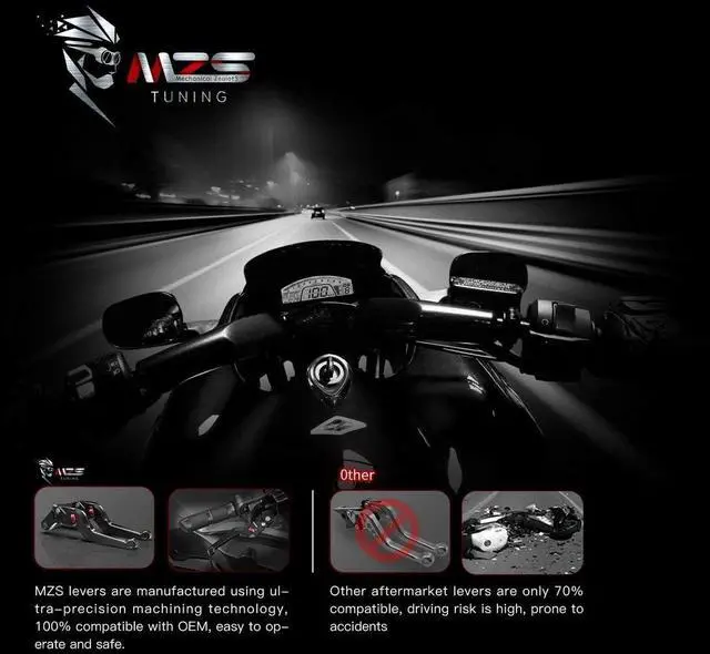 Alt view image 6 of 7 - Black Motorcycle Brake Clutch Levers Wheel Adjustable Short Compatible with GROM MSX125 14-25 / CBR250R 11-15 / CBR300R CB300F 14-22 / CB300R 18-24 / CBR500R CB500F CB500X 13-21 / Monkey 18-24