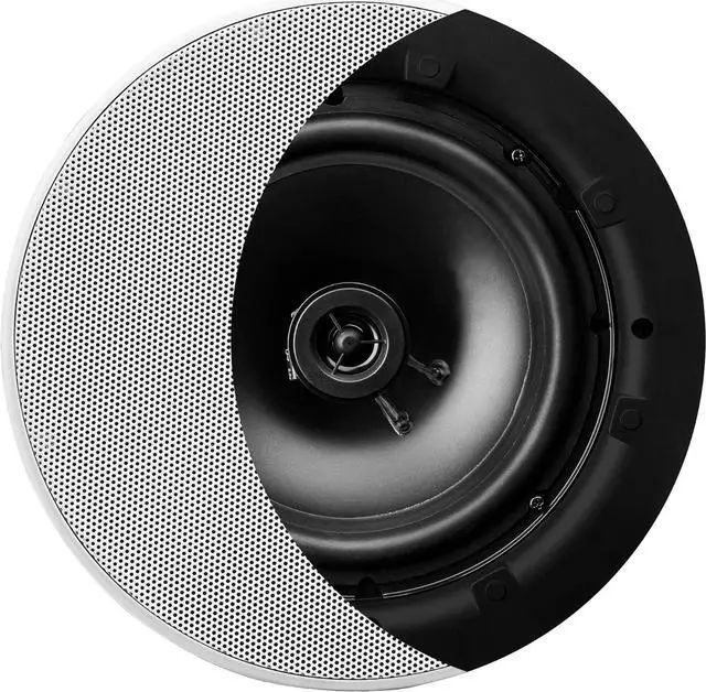 Alt view image 3 of 7 - OSD 8" in Ceiling Speaker Pair 120W, Trimless Magnetic Grille, Pivoting Tweeter, Paintable Grille ACE800
