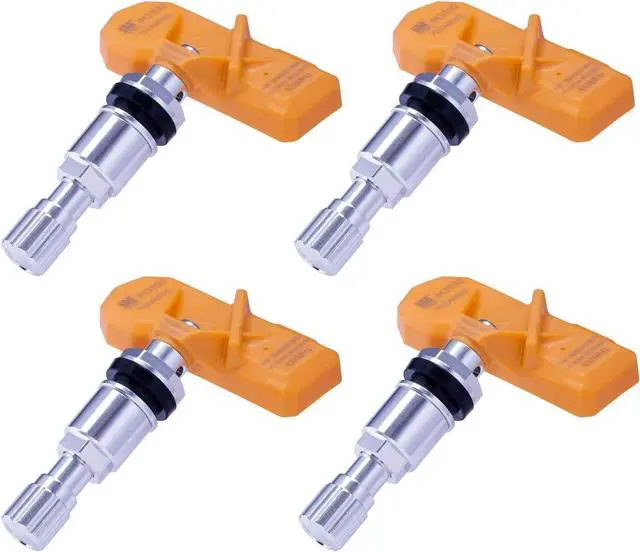 Main image of IM4168 TPMS Sensor 433MHz  Aluminum Stem Tire Pressure Sensors - Pre-Programmed Tire Sensor for Cars - Ready to Install Tpms Sensors Compatible for ALFA Romeo, Aston Martin, Chrysler & More - Pack 4