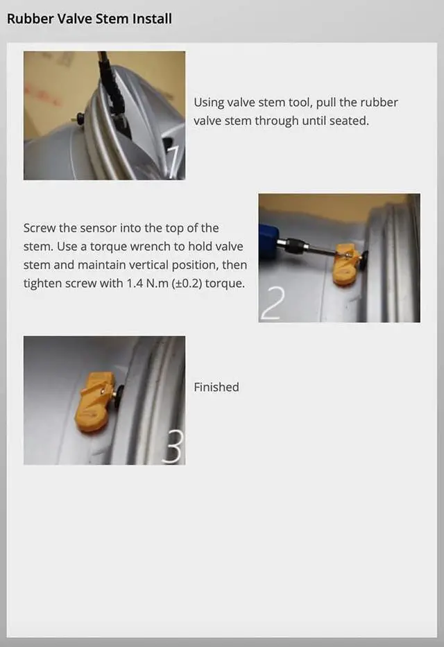 Alt view image 7 of 7 - IM1001 TPMS Sensor 315MHz  Rubber Stem Tire Pressure Sensors - Pre-Programmed Tire Sensor for Cars - Ready to Install Tpms Sensors Compatible for Chrysler, Dodge, Chevrolet, & More - Pack of 4