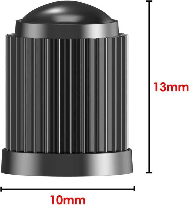 Alt view image 3 of 7 - SAMIKIVA (30 Pack) Tire Stem Valve Caps, with O Rubber Ring, Universal Stem Covers for Cars, SUVs, Bike and Bicycle, Trucks, Motorcycles, Airtight Seal Heavy Duty (Black (30 Pack))