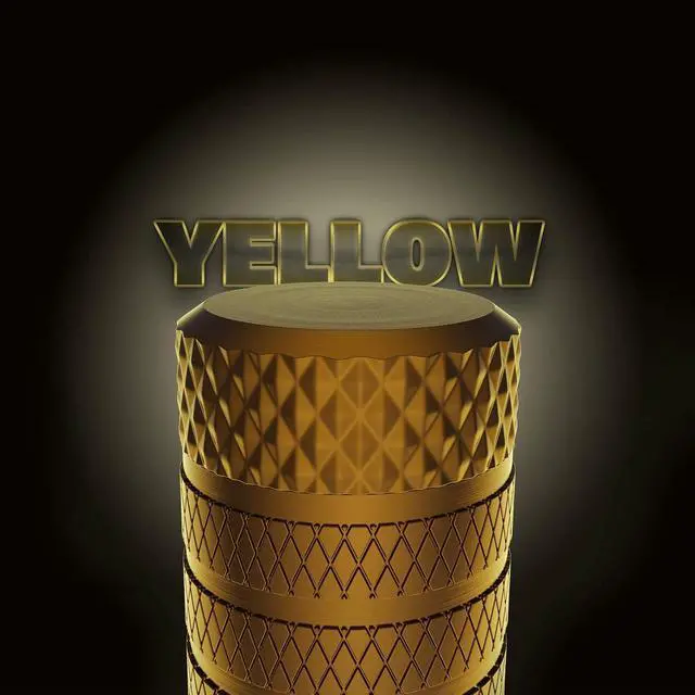 Alt view image 2 of 6 - CKAuto Tire Valve Stem Caps, Aluminum Golden Yellow, 4 Pcs/Pack | Corrosion Resistant, Universal Stem Covers for Cars Trucks Motorcycles SUVs and Bikes