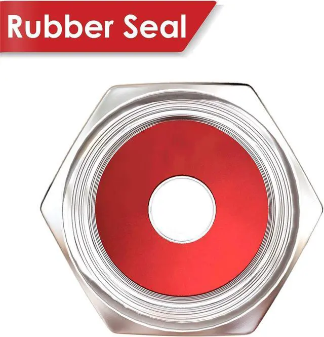 Alt view image 2 of 6 - Brass (8 Pack) Tire Valve Caps Silver, Premium Metal Rubber Seal Tire Valve Stem Caps, Dust Proof Covers Universal fit for Cars, SUVs, Bike and Bicycle, Trucks, Motorcycles