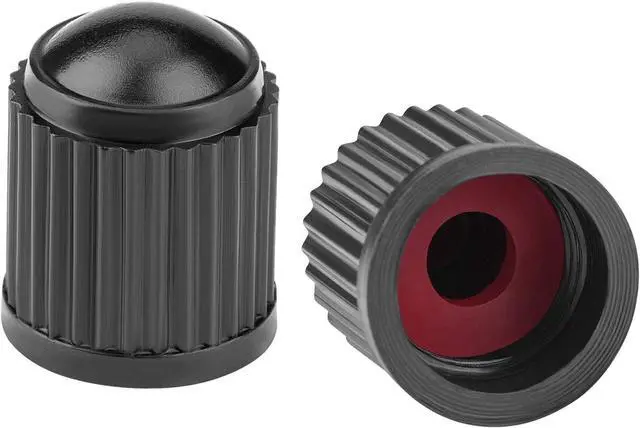 Alt view image 3 of 7 - 150 Pack Valve Stem Caps, Plastic Tire Valve Caps with Rubber Ring | Universal Plastic Valve Stem Caps With Rubber Rings For Cars, Trucks, Motorcycles And Bicycles. Bulk Pack Easy Replacement.