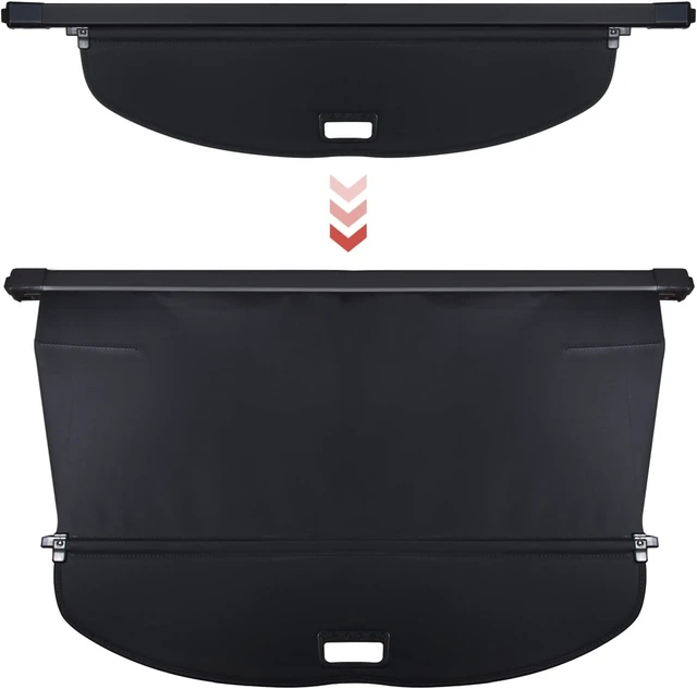 Alt view image 2 of 7 - Trunk Cargo Cover for Nissan Rogue S SV SL Platinum 2014-2020 Retractable Rear Trunk Cargo Luggage Security Shade Cover Shield Interior Accessories Waterproof Custom Fit All Weather (Black)