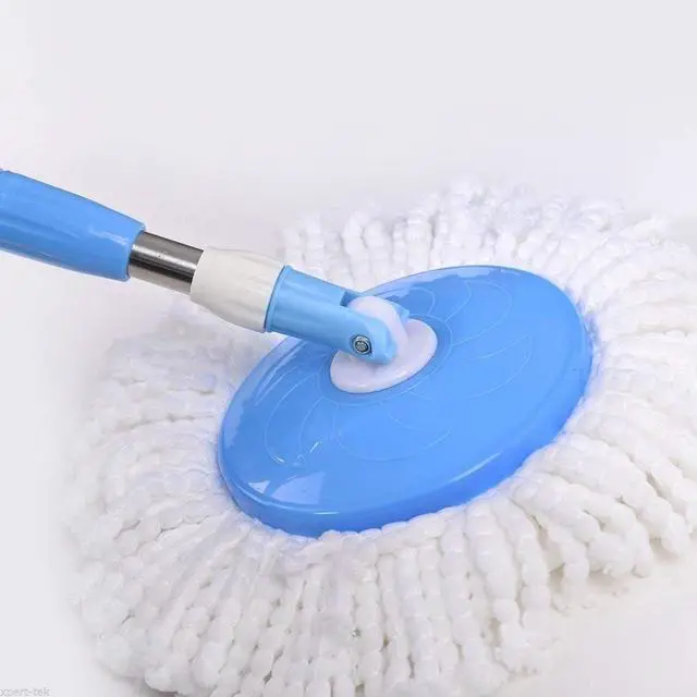 Alt view image 3 of 7 - 6 Pack Spin Mop Replacement Head for Hurrica, Mopnad, Cassabel and Other 360 Spin Mop Systems, Microfiber Spin Mop Refills (6pc-White)