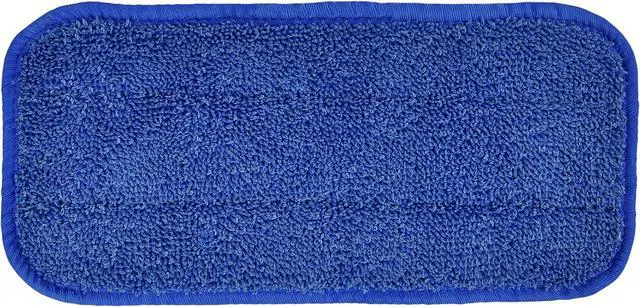Alt view image 2 of 4 - All-Purpose Microfiber Twist Yarn Mop Pads for Dust, Dirt & Pet Hair, Hook & Loop Backing, Machine Washable & Reusable, Home & Commercial Cleaning, 10-Inch, 6-Pack, Blue