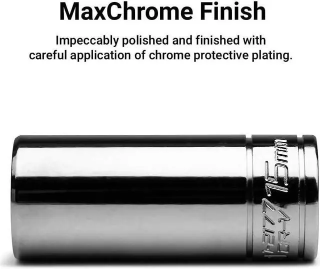 Alt view image 2 of 6 - Capri Tools 1/4 in. Drive 6-Point Socket Set (Shallow & Deep Set / 4-15 mm)