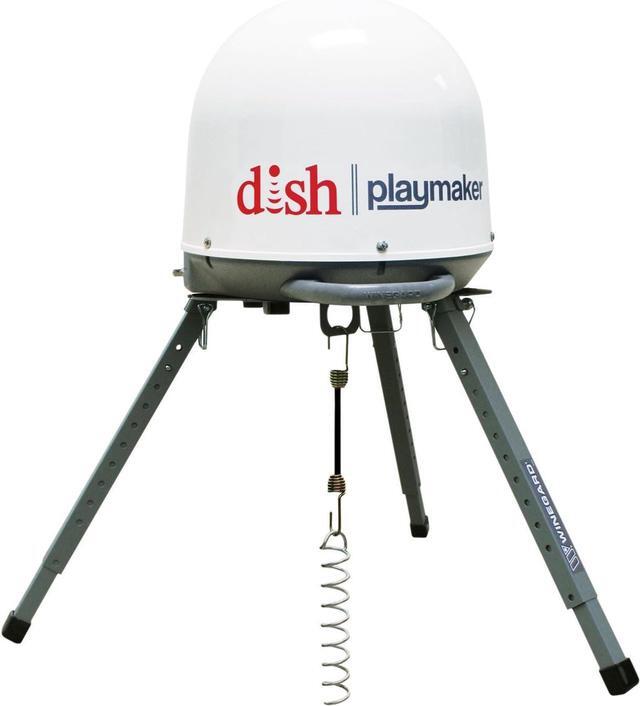 Alt view image 3 of 6 - 11773 TR-1518 Satellite Tripod Mount (Compatible with Carryout, Pathway and Playmaker RV Satellite Antennas) - Adjustable Height, Gray