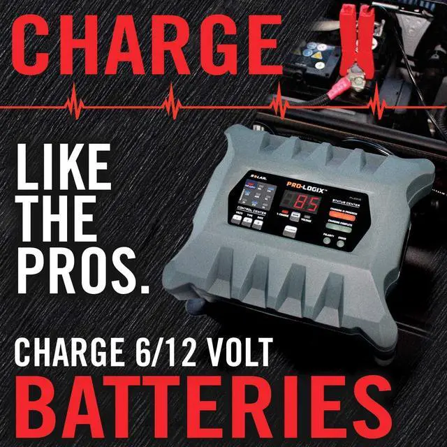 Alt view image 2 of 6 - PL2310 10-Amp Fully-Automatic Smart Charger, 6V and 12V Battery Charger, Battery Maintainer, and Stable Power Supply with Temperature Compensation