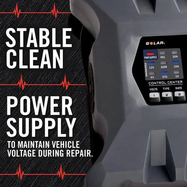 Alt view image 5 of 6 - PL2310 10-Amp Fully-Automatic Smart Charger, 6V and 12V Battery Charger, Battery Maintainer, and Stable Power Supply with Temperature Compensation