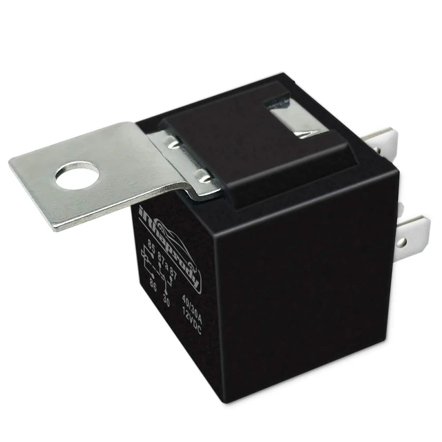 Alt view image 2 of 7 - 12V DC 5-Pin 40/30AMP Automotive Relay Kit, SPDT Trim & Tilt Power Relay