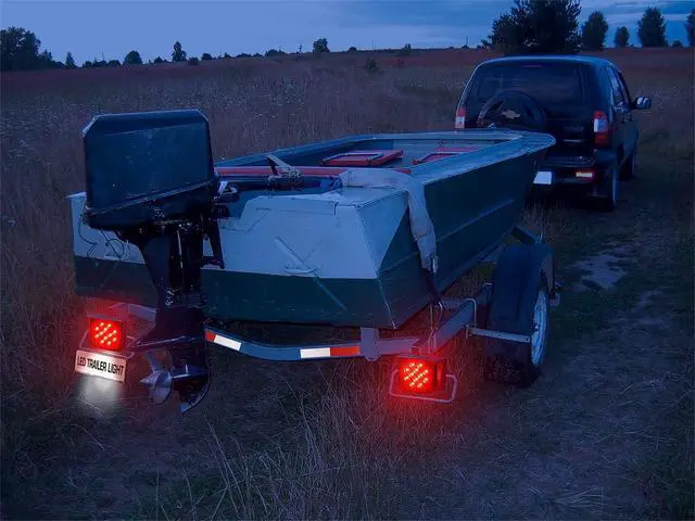 Alt view image 7 of 7 - Submersible LED Trailer Light Kit, Super Bright Brake Stop Turn Tail License Lights for Camper Truck RV Boat Snowmobile Under 80" Inch, IP68 Waterproof, DOT Compliant