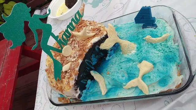 Alt view image 6 of 6 - ScivoKaval Silicone Mermaid Tail Mold Baking Cake Decoration Jelly Sugar Craft Chocolate Fondant Gumpaste Pastry Clay Candy Making Ice Cube Tray Fimo Soap Molds Large and Small Set of 2