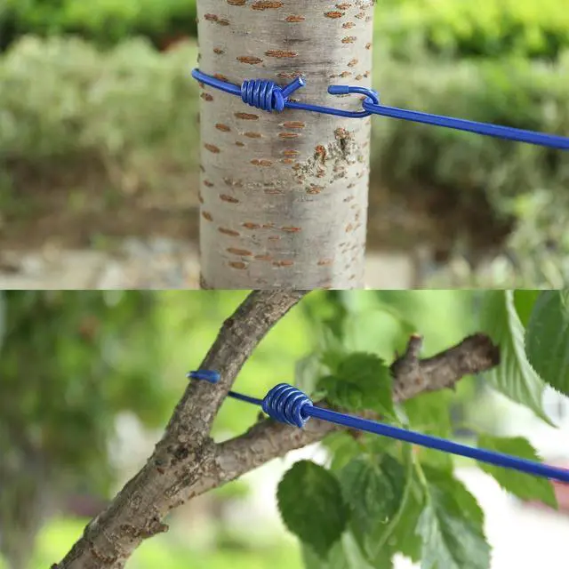Alt view image 5 of 7 - 2 Pack 11 Feet Windproof Clothesline with 12 Blue Clips, Adjustable Clothes Line for Home, Travel and Outdoor Hanging Clothes