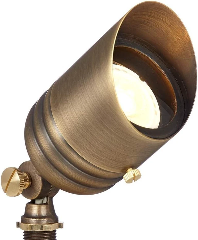 Main image of 12V Fat Boy Outdoor Spotlight (Bronze) with 5W 2700K MR16 LED Bulb