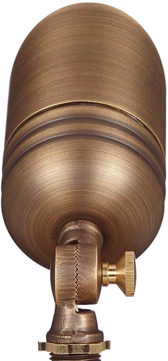 Alt view image 4 of 7 - 12V Fat Boy Outdoor Spotlight (Bronze) with 5W 2700K MR16 LED Bulb