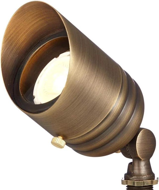 Alt view image 6 of 7 - 12V Fat Boy Outdoor Spotlight (Bronze) with 5W 2700K MR16 LED Bulb