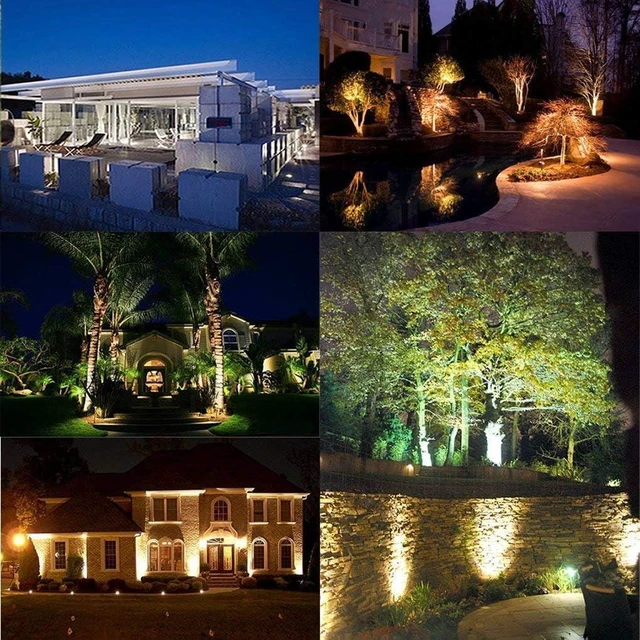 Alt view image 6 of 6 - Z Outdoor Landscape LED Lighting 5W Waterproof Graden Lights COB Led Spotlights with Spiked Stand for Lawn Decorative Lamp US 3- Plug 6500K Daylight White Lights (2 Packs)