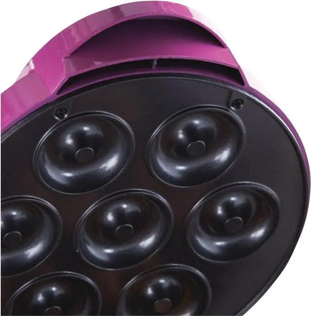 Alt view image 7 of 7 - Brentwood TS-250 Mini Donut Maker Machine, Non-Stick, Pink