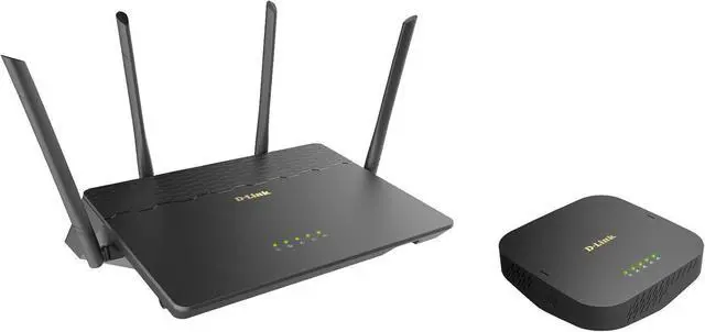 Alt view image 2 of 6 - D-Link COVR Whole Home Mesh WiFi System AC3900, Up to 6,000 sq ft, Router & Seamless Extender Wireless Internet MU-MIMO (COVR-3902-US)