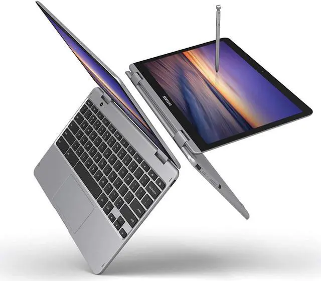 Alt view image 2 of 5 - Samsung Chromebook Plus V2 2-in-1 Laptop 12.2" 4GB RAM 64GB eMMC 13MP Camera Chrome OS 16:10 Aspect Ratio