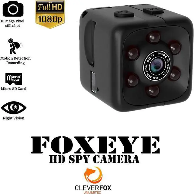 Alt view image 2 of 7 - Mini Spy Camera with Audio and Video - 1080P Hidden Camera - Portable Small HD Nanny Cam - Mini Spy Cams with Night Vision and Motion Detection Indoor Outdoor Tiny Security Cameras for Home Office