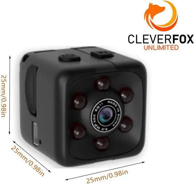 Alt view image 6 of 7 - Mini Spy Camera with Audio and Video - 1080P Hidden Camera - Portable Small HD Nanny Cam - Mini Spy Cams with Night Vision and Motion Detection Indoor Outdoor Tiny Security Cameras for Home Office