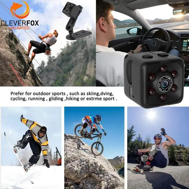 Alt view image 7 of 7 - Mini Spy Camera with Audio and Video - 1080P Hidden Camera - Portable Small HD Nanny Cam - Mini Spy Cams with Night Vision and Motion Detection Indoor Outdoor Tiny Security Cameras for Home Office