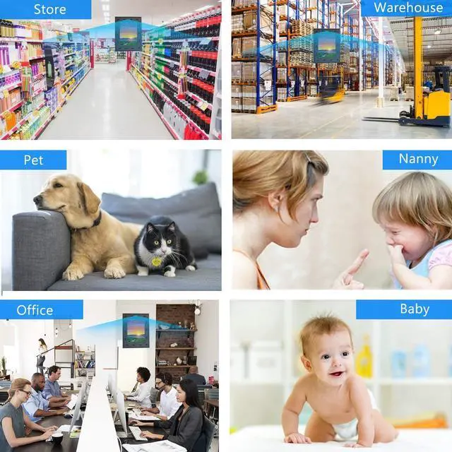Alt view image 6 of 7 - Picture Frame Camera, Security Camera WiFi 1080P, 365 Days Standby PIR Motion Detection HD Night Nision Real Time View Live Surveillance Wireless Mini Nanny Video Cam