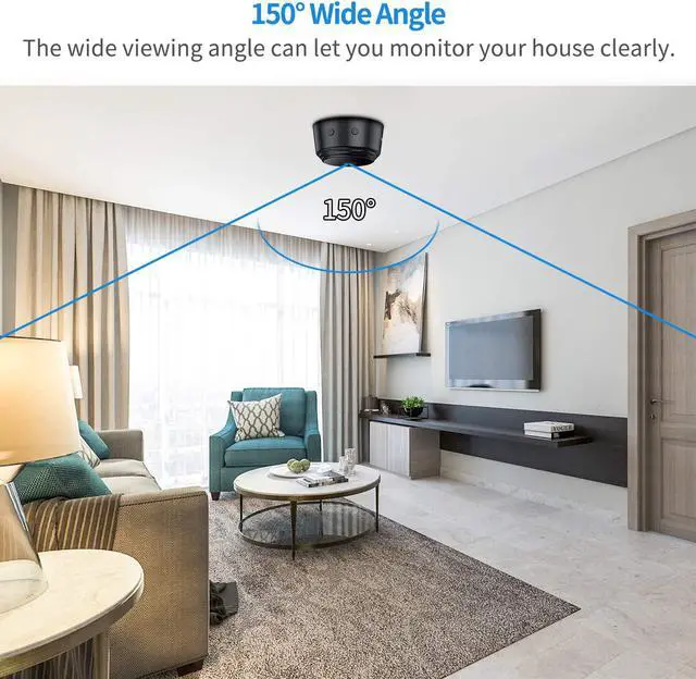 Alt view image 2 of 7 - Secrect Camera Mini Spy Camera WiFi Hidden Camera Video Recorder Small Camera for Spying Room Camera Night Vision Home Security Camera Nanny Cam Pet Camera Baby Camera