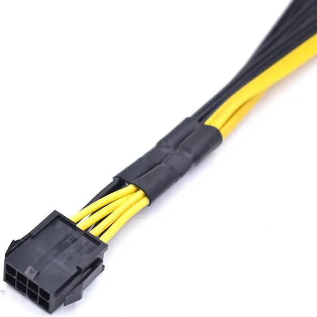 Alt view image 3 of 4 - ATX 12V CPU 8 Pin to 3* 8Pin (6+2) Pin PCI-E Male Splitter Power Extension adapter Cable for Graphics Card