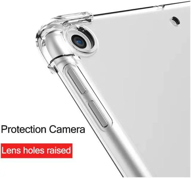 Alt view image 3 of 6 - Silicon Case For Samsung Galaxy Tab S7 FE 12.4'' 2021 SM-T730 SM-T733 SM-T736B Clear Transparent Soft TPU Back Cover