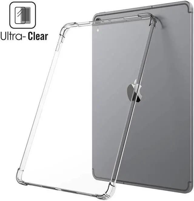 Alt view image 6 of 6 - Silicon Case For Samsung Galaxy Tab S7 FE 12.4'' 2021 SM-T730 SM-T733 SM-T736B Clear Transparent Soft TPU Back Cover