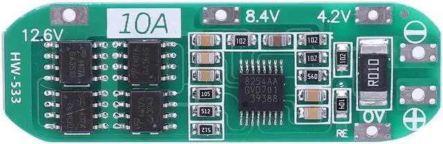 Main image of Li-ion Lithium Battery Charger Protection Board 18650 BMS Li-ion Lithium Battery Charger Module for Drill Motor(3S 10A Standard)