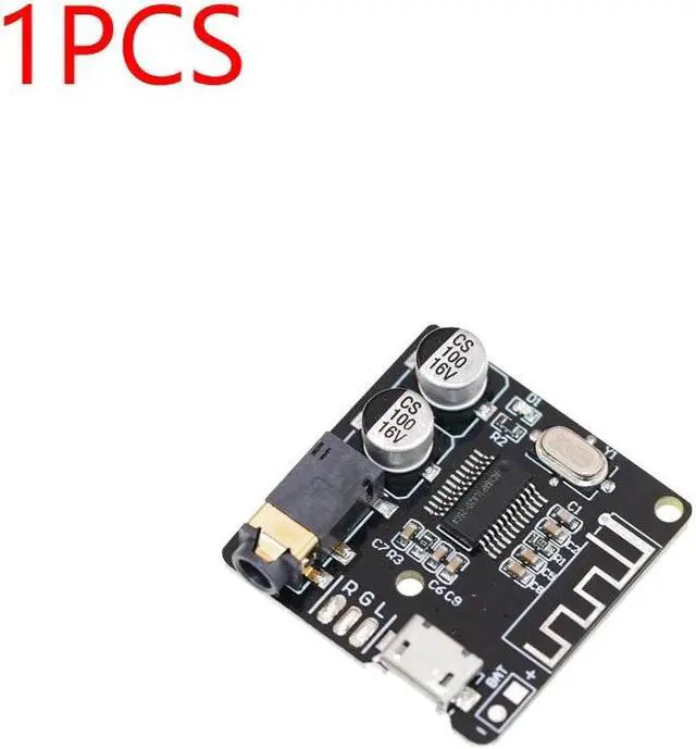 Main image of Bluetooth-compatible Audio Receiver Board BT5.0 MP3 Car Speaker Amplifier 3.7-5V Lossless Decoder Board Wireless Stereo Music(1PCS Black)