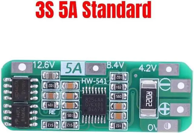 Main image of 3S BMS Balance 11.1V 12.6V/14.8V 16.8V Li-ion Lithium Battery Charger Protection Board 5A Standard