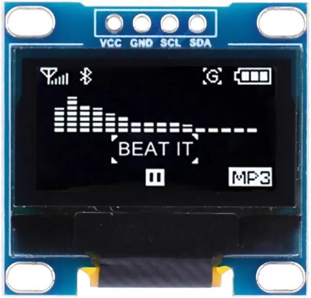 Main image of Micro Breakout Screen 128*64 Self-Luminous Display Board DC 3.3-5V I2C IIC White SSD1306 Electronic Components