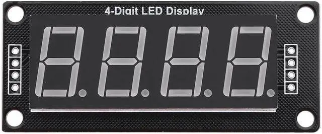 Main image of 0.56 Inch LED Board TM1637 Driver 4-Digit Digital Display Module 5V TM1637.h Display Multicolors Digital I/O 2 Pins(Blue)