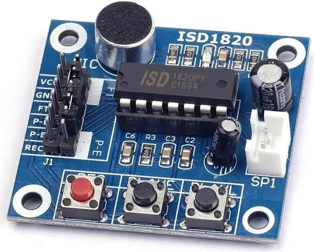 Main image of ISD1820 Voice Recording Recorder Module DC 3-5V Professional Voice Recording Recorder Board with Mic Sound Audio Loudspeaker