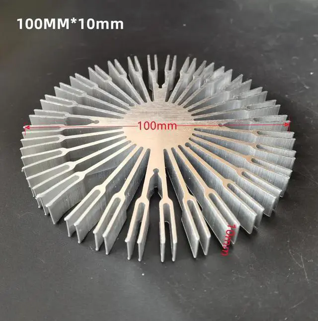 Main image of 100x10mm Aluminium Heat Sink for 20W 30W 50W 100W High Power COB LED Light