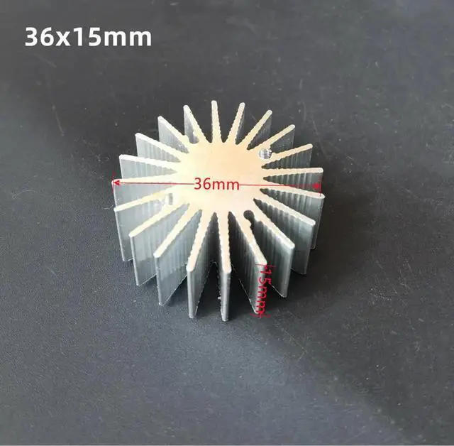 Main image of 36x15mm Aluminium Heat Sink for 20W 30W 50W 100W High Power COB LED Light