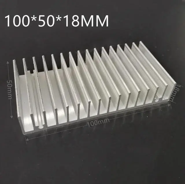 Main image of Hot Aluminum  Heatsink Cooling Pad For High Power LED IC Chip Cooler Radiator Heat Sink for LED COB Light 100*18*L50MM